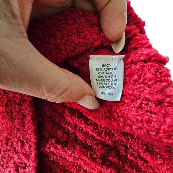 J. Jill Women's Red long Sleeved Sweater Crew Neck size M - Picture 4 of 9